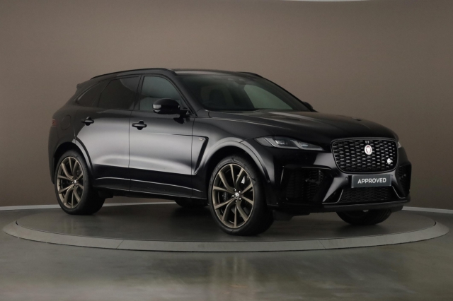 View the 2023 Jaguar F-pace: 5.0 V8 550 SVR 5dr Auto AWD Online at Peter Vardy
