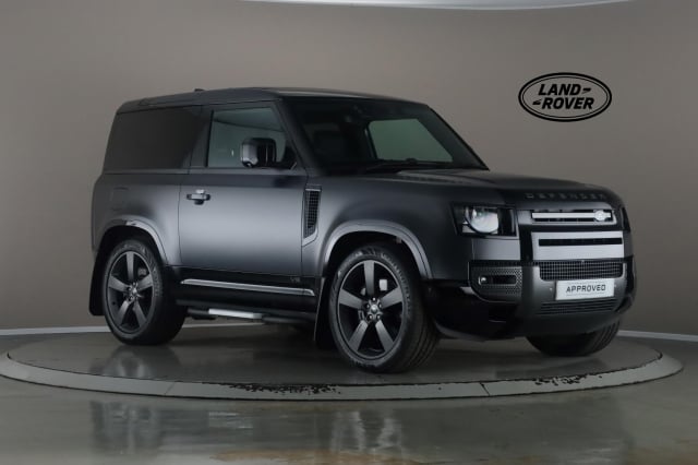 View the 2022 Land Rover Defender 90: 5.0 P525 V8 Carpathian Edition SUV 3dr Petrol Auto 4WD Euro 6 (s/s) (525 ps) Online at Peter Vardy