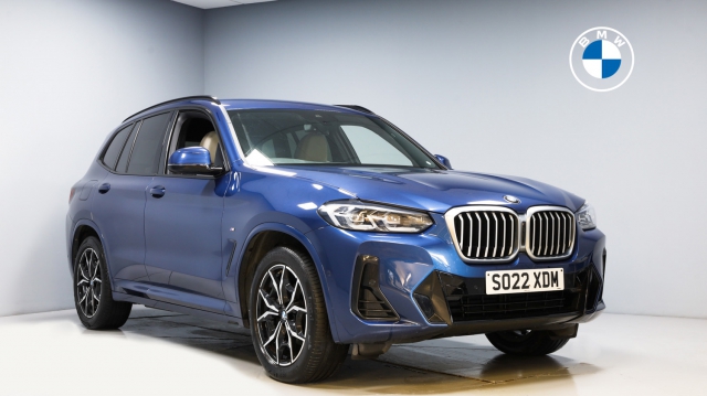 View the 2022 BMW X3: 2.0 20i MHT M Sport SUV 5dr Petrol Hybrid Auto xDrive Euro 6 (s/s) (184 ps) Online at Peter Vardy